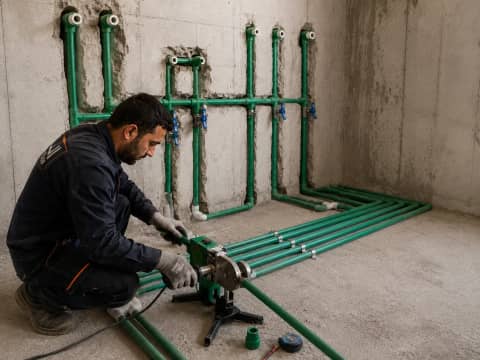 لوله کشی آب ساختمان